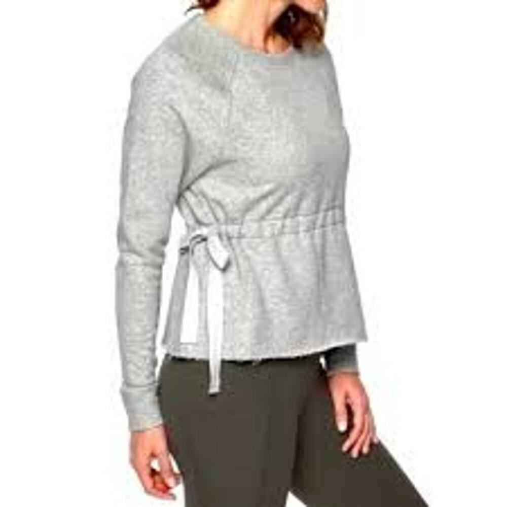 Heather Gray Athleta Studio Cinch Sweatshirt -S